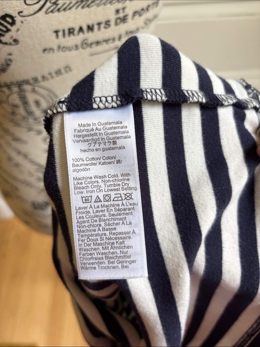 NWOT J. Crew Navy & White Wide Stripe Sleeveless Top Tank Tee L - Picture 5 of 6